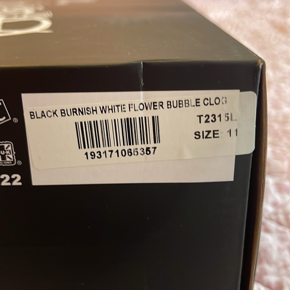 T.U.K. Black & White Flower Clogs - Picture 9 of 11